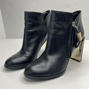 See by Chloe Black Leather Bootie Boots Size 39.5